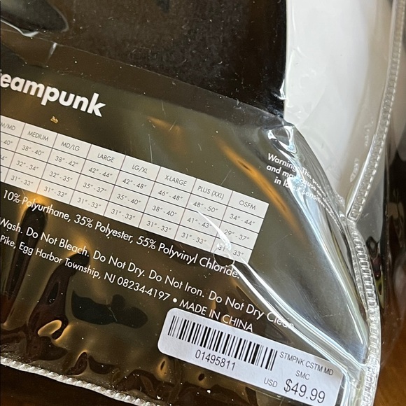 Spirit Victorian Steampunk Outfit with Brown Cane, Adult size medium - Picture 7 of 9